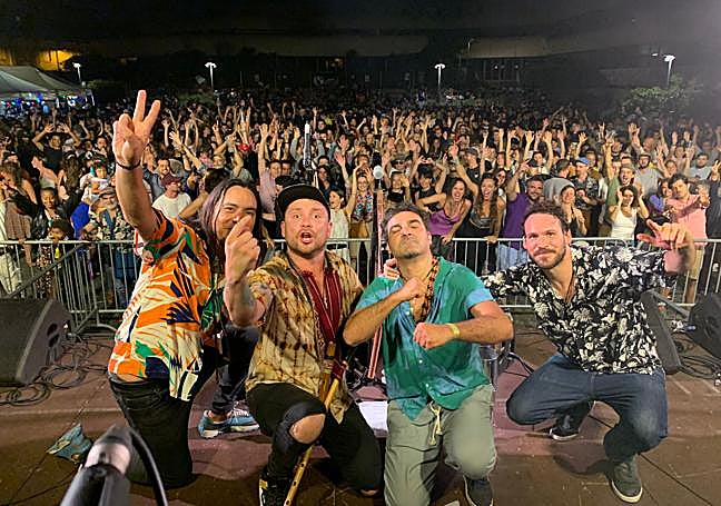 El grupo chileno Calle Mambo.