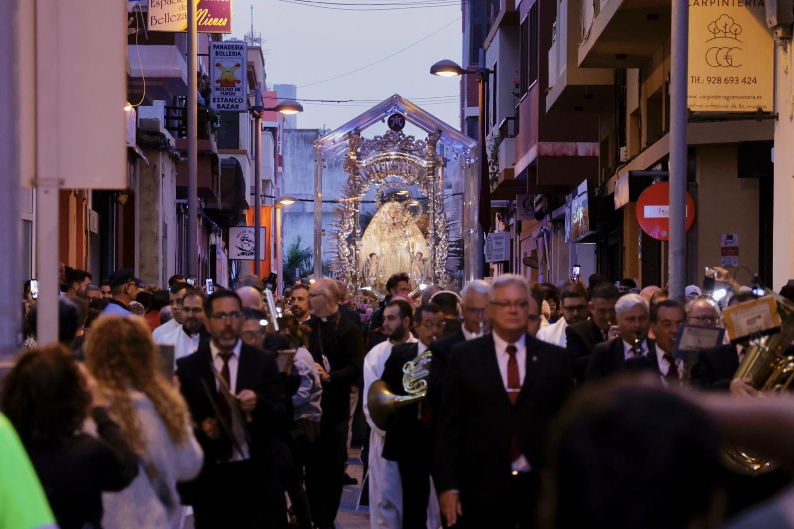 Telde recibe a la Virgen del Pino