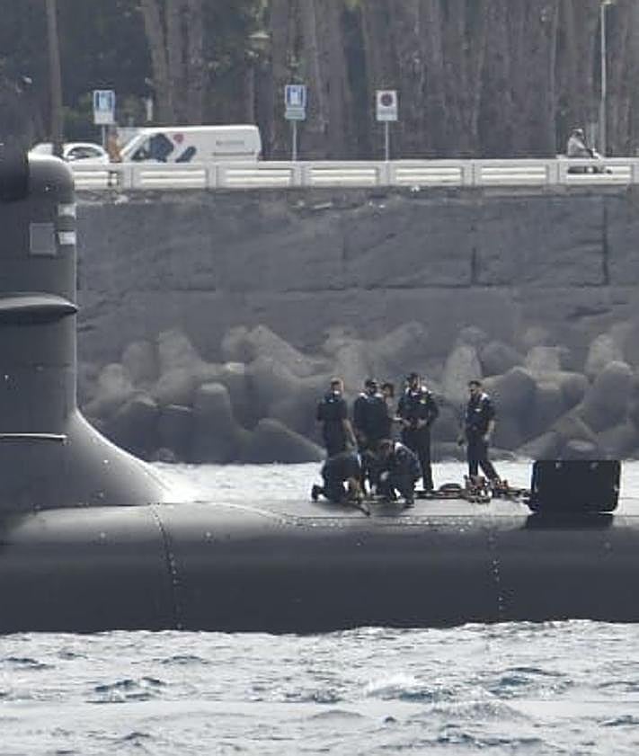 Imagen secundaria 2 - Así fue la entrada del submarino &#039;Isaac Peral&#039; en Las Palmas de Gran Canaria