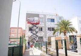 Un momento de las obras.
