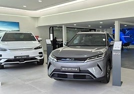 Imagen de vehículos BYD en el concesionario de Icamotor en Miller Bajo.