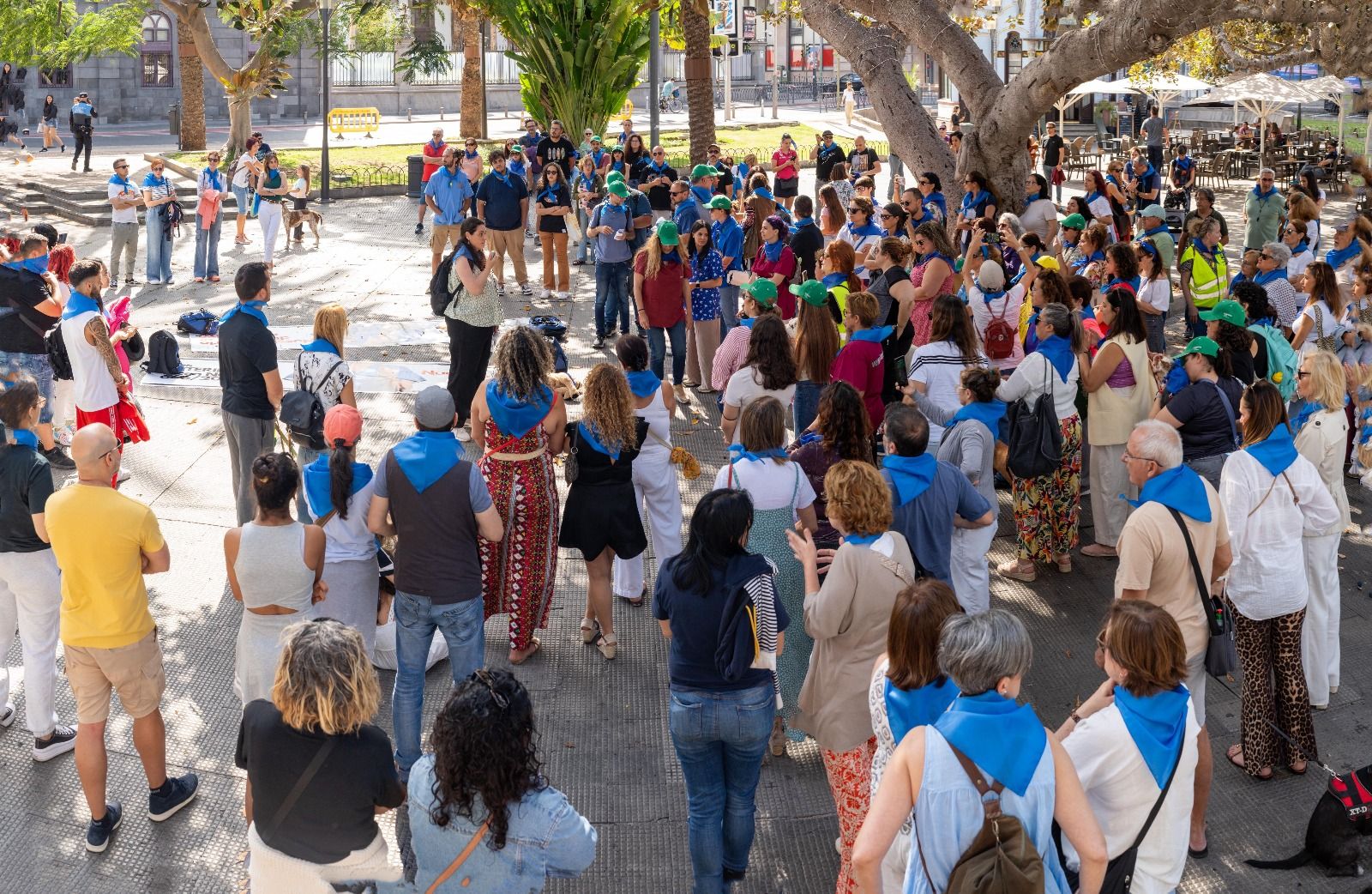 La protesta de los veterinarios en Las Palmas de Gran Canaria, en imágenes