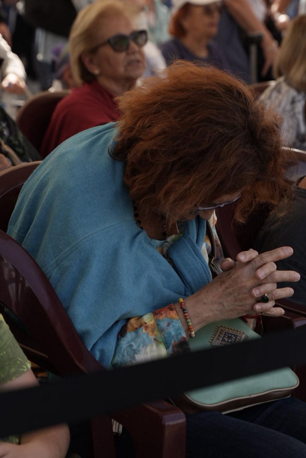 Las imágenes de la emotiva visita de la Virgen del Pino a los enfermos