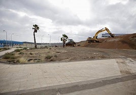 Imagen de marzo de 2024, fecha en la que se iniciaron las obras en el solar de Jinámar, en Telde.
