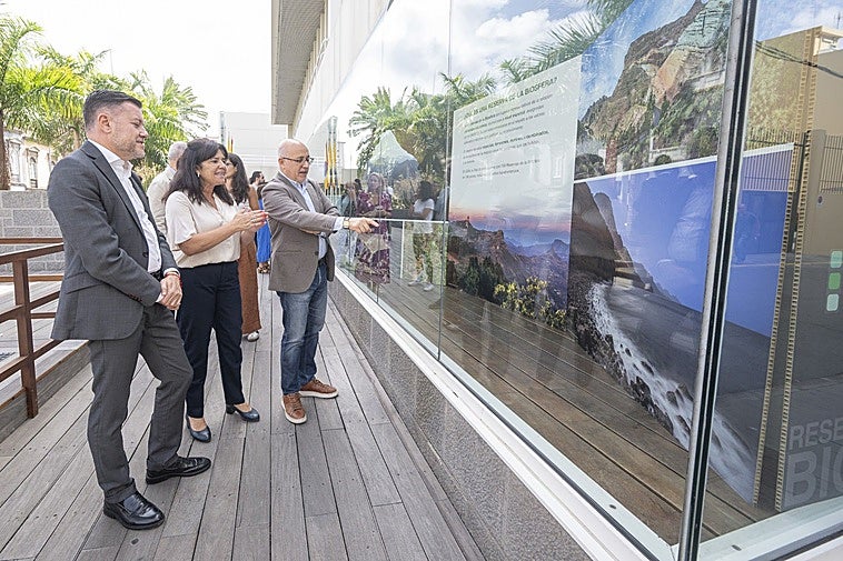 La exposición se puede contemplar en la cristalera del Cabildo hasta el 23 de junio.