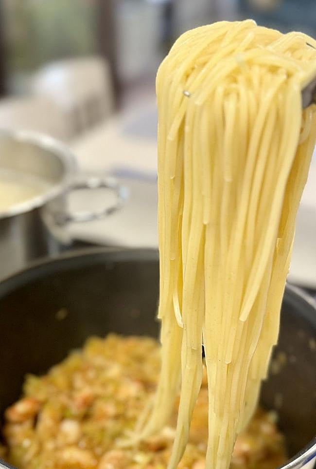 Añadimos los espaguetis