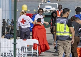 Imagen de archivo de la llegada de migrantes a las costas de Canarias.