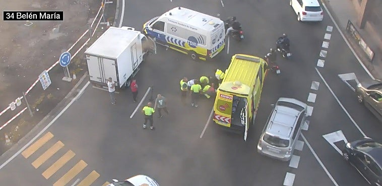 Las cámaras de seguridad de tráfico captaron el momento del accidente.