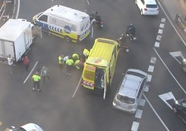 Las cámaras de seguridad de tráfico captaron el momento del accidente.