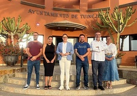 Los concejales del PP en el Ayuntamiento de Tuineje.