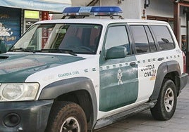Vehículo de la Guardia Civil.