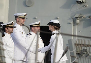 La marcha de la princesa Leonor del Puerto de Las Palmas, en imágenes