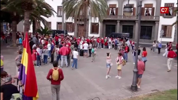 Concentración por Palestina en Las Palmas de Gran Canaria