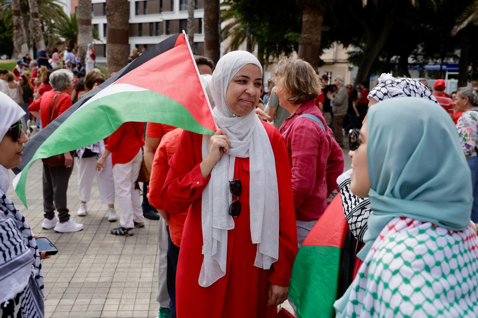 Concentración por el pueblo palestino en Las Palmas de Gran Canaria
