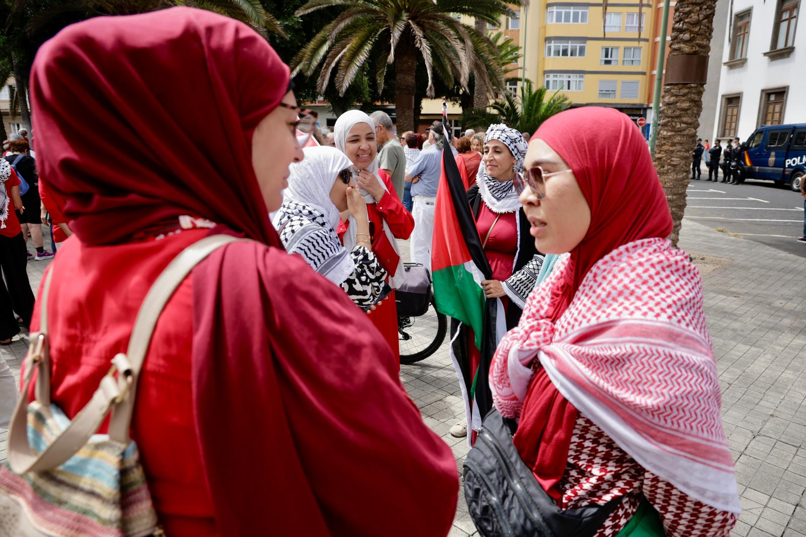 Concentración por el pueblo palestino en Las Palmas de Gran Canaria