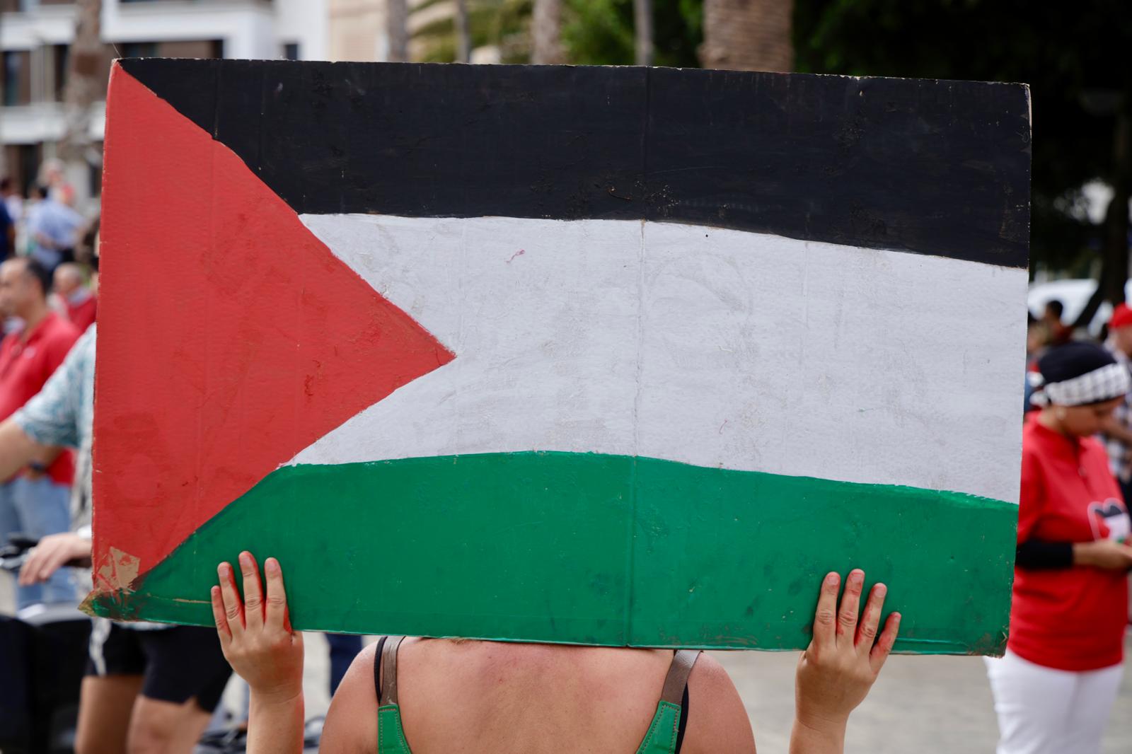 Concentración por el pueblo palestino en Las Palmas de Gran Canaria