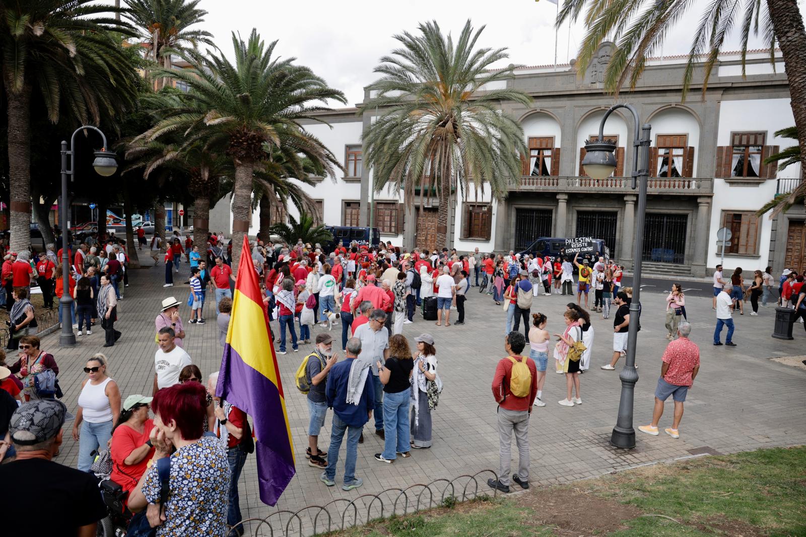 Concentración por el pueblo palestino en Las Palmas de Gran Canaria
