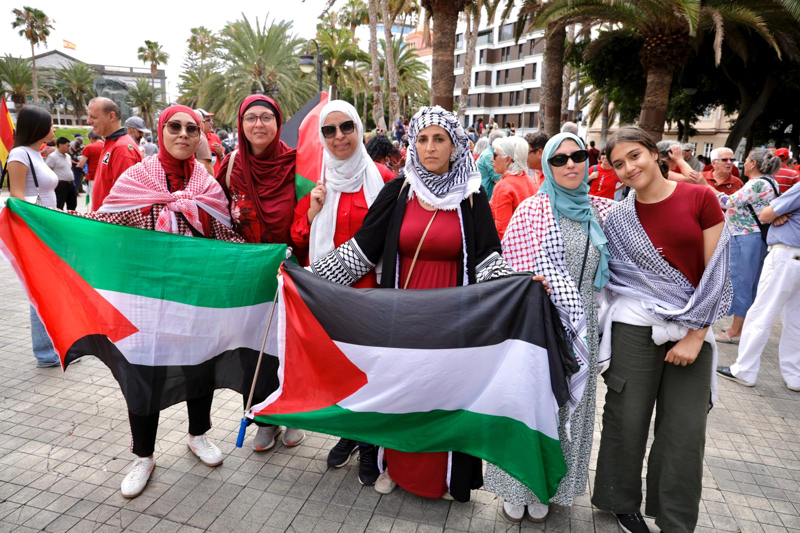 Concentración por el pueblo palestino en Las Palmas de Gran Canaria