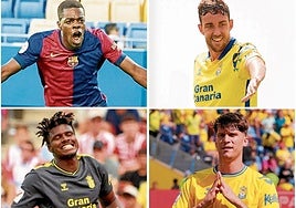 Cédric, Jaime Mata, Sory Kaba y Marc Cardona, los cuatro puntas en nómina de la UD.