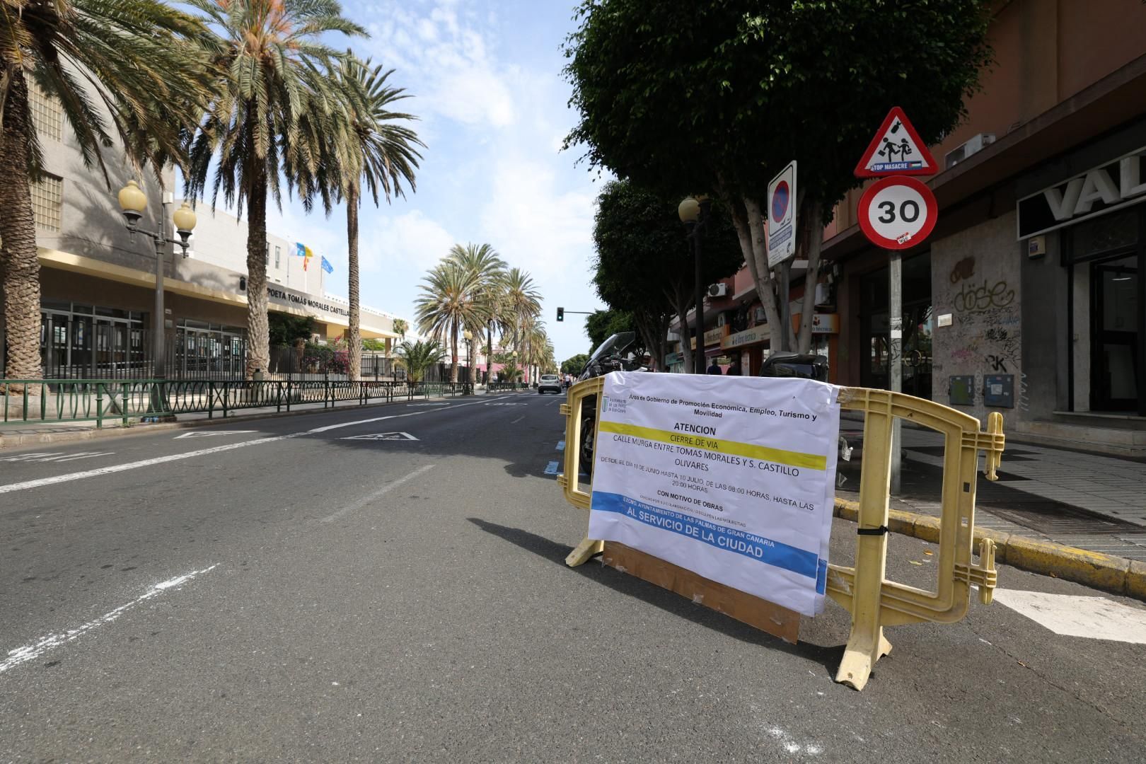 Comienzan las obras de asfaltado en Tomás Morales