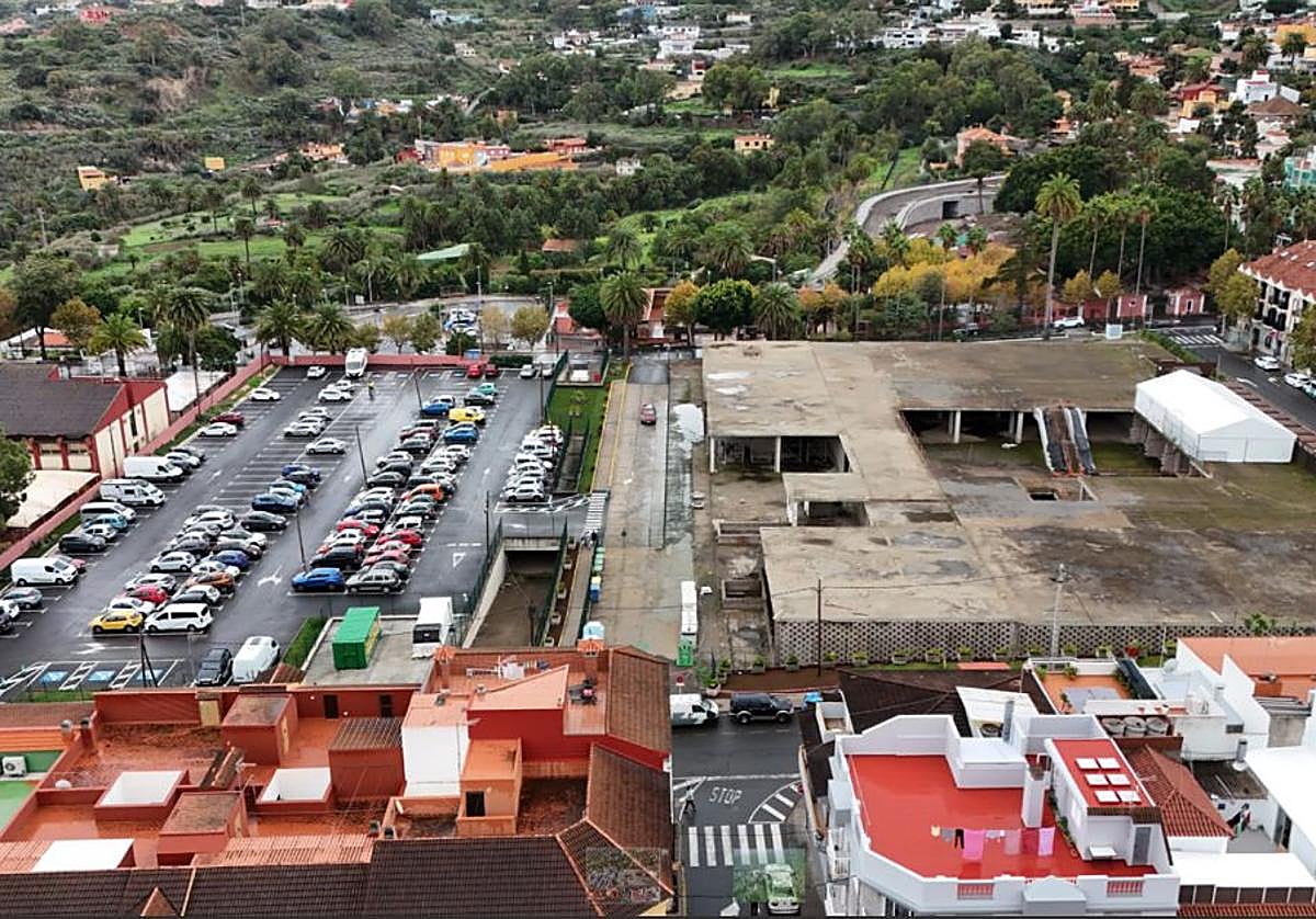 Estado actual del popularmente llamado mamotreto de Santa Brígida.