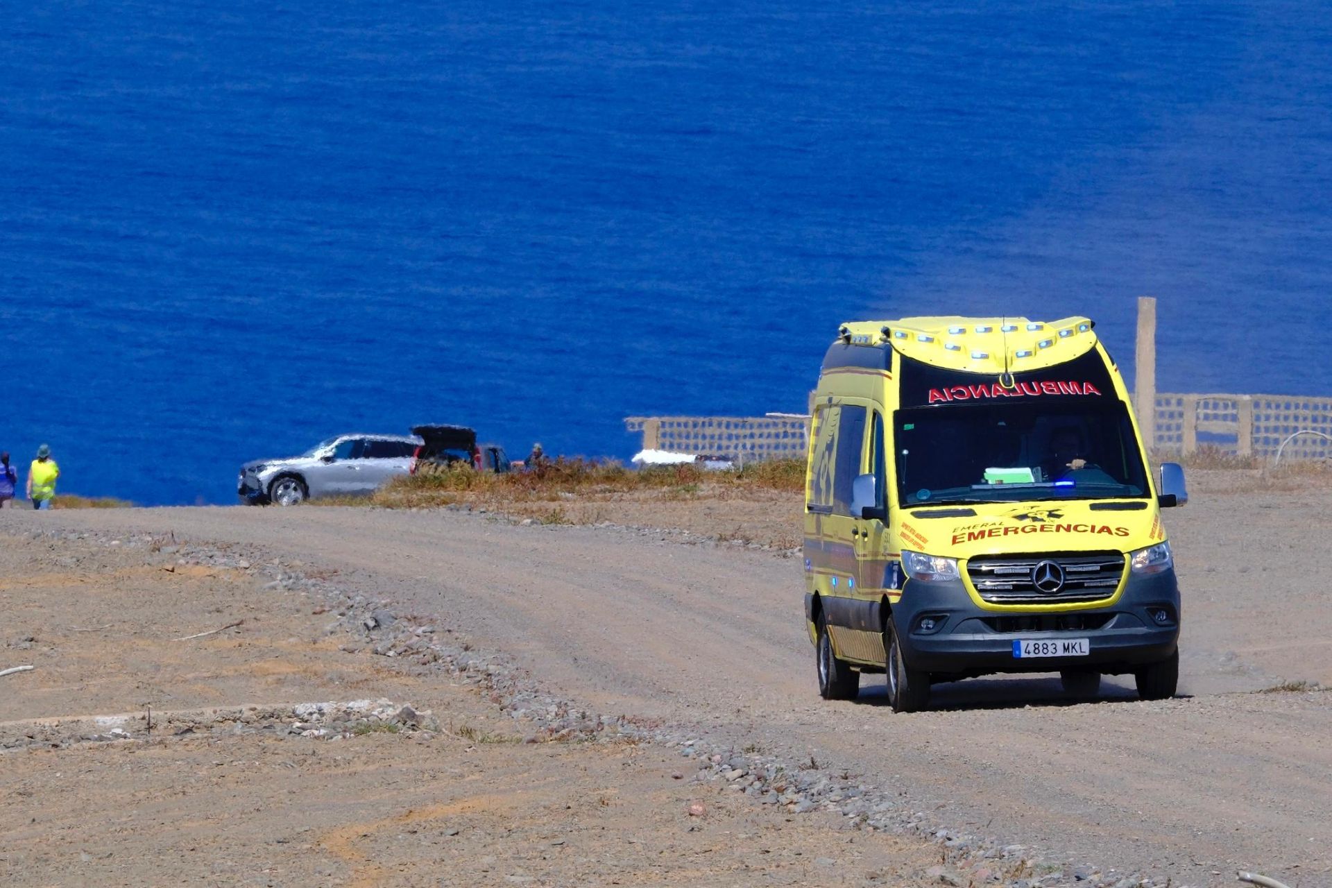 Mogán vive el simulacro de dos accidentes aéreos