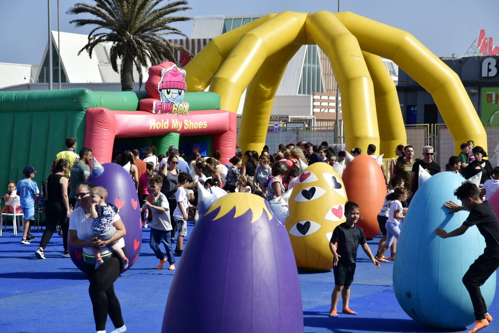 El parque hinchable más grande del mundo, en imágenes