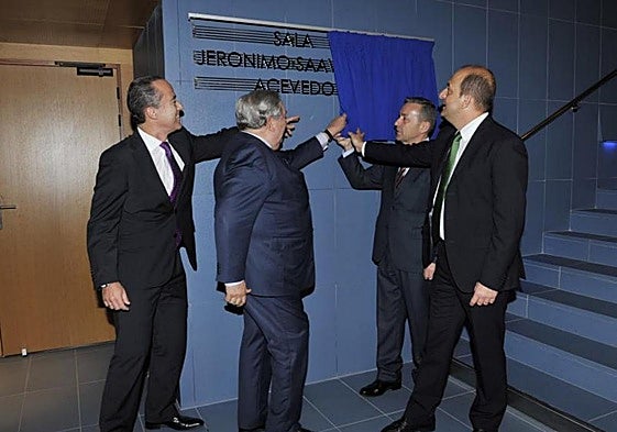 Inauguración de la sala Jerónimo Saavedra en el Auditorio.