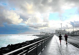 Imagen de archivo de un día lluvioso a principios del pasado mes de abril.