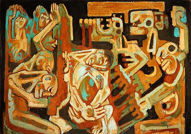 Una de las obras de Carmen Arozena.