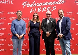 Carlos Lorenzo CEO AVANT Events_Ana Rodríguez de Zárate Managing director de AVANTE_Jesús Suso CEO de AVANTE_Álvaro Brandau Head of Strategy de AVANTE_ Cocktail AVANTE Summer Session 2025.