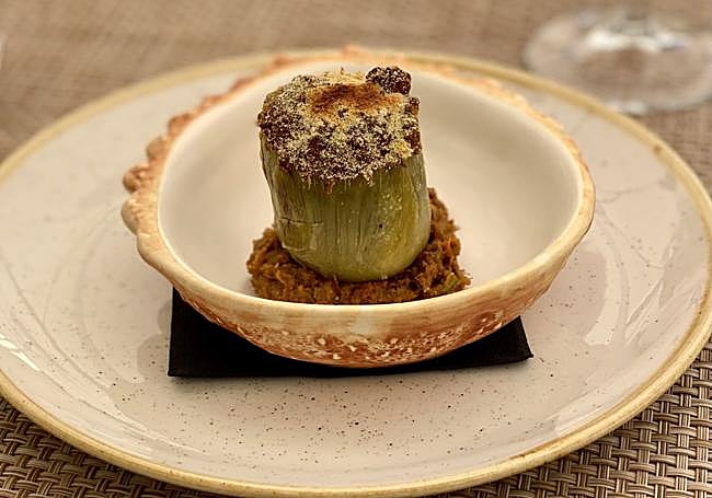 Alcachofa de Jose Rojano en el Bodegón del Pueblo Canario