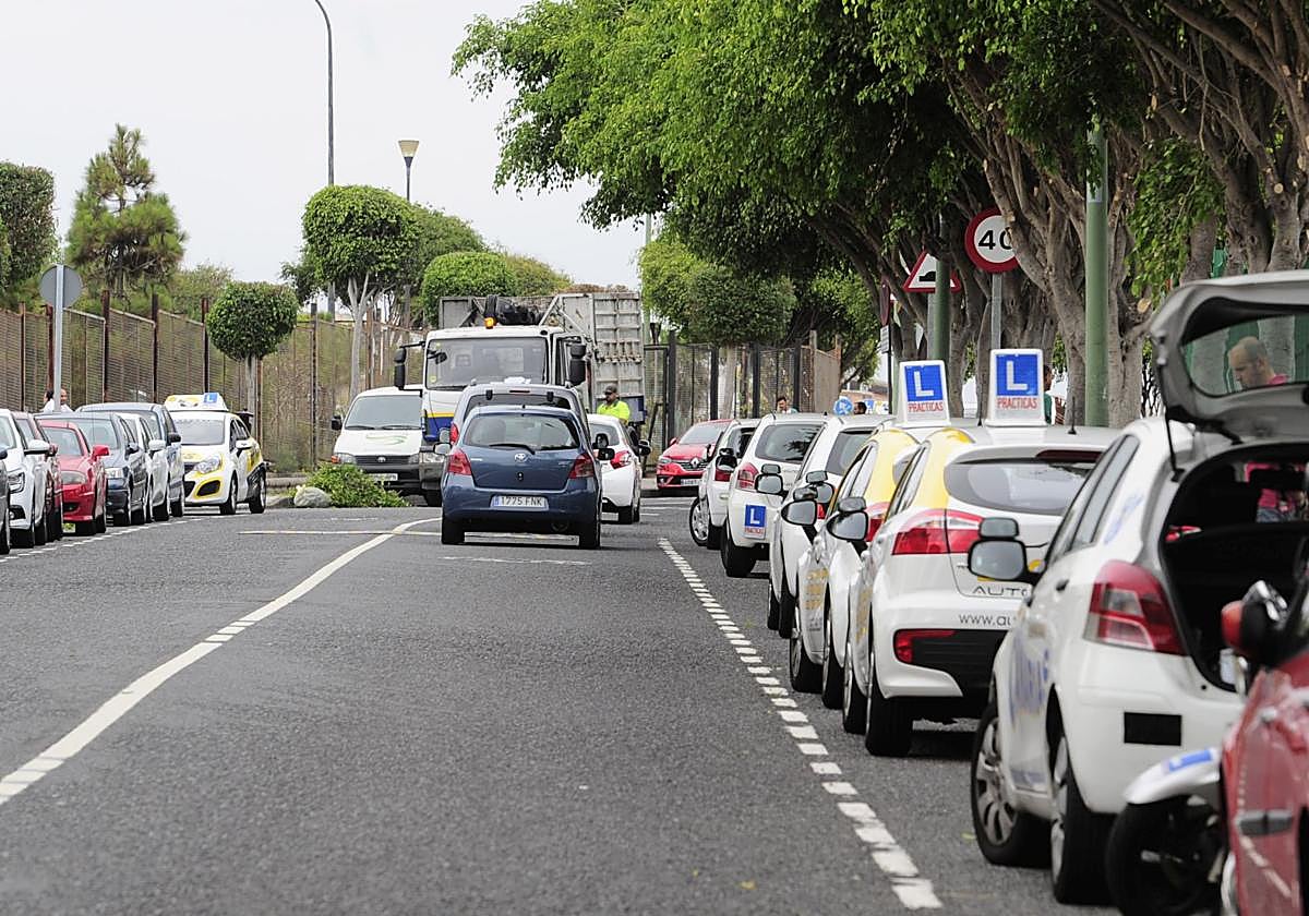 Calle Hoya del Enamorado, lugar de examen en la capital grancanaria.