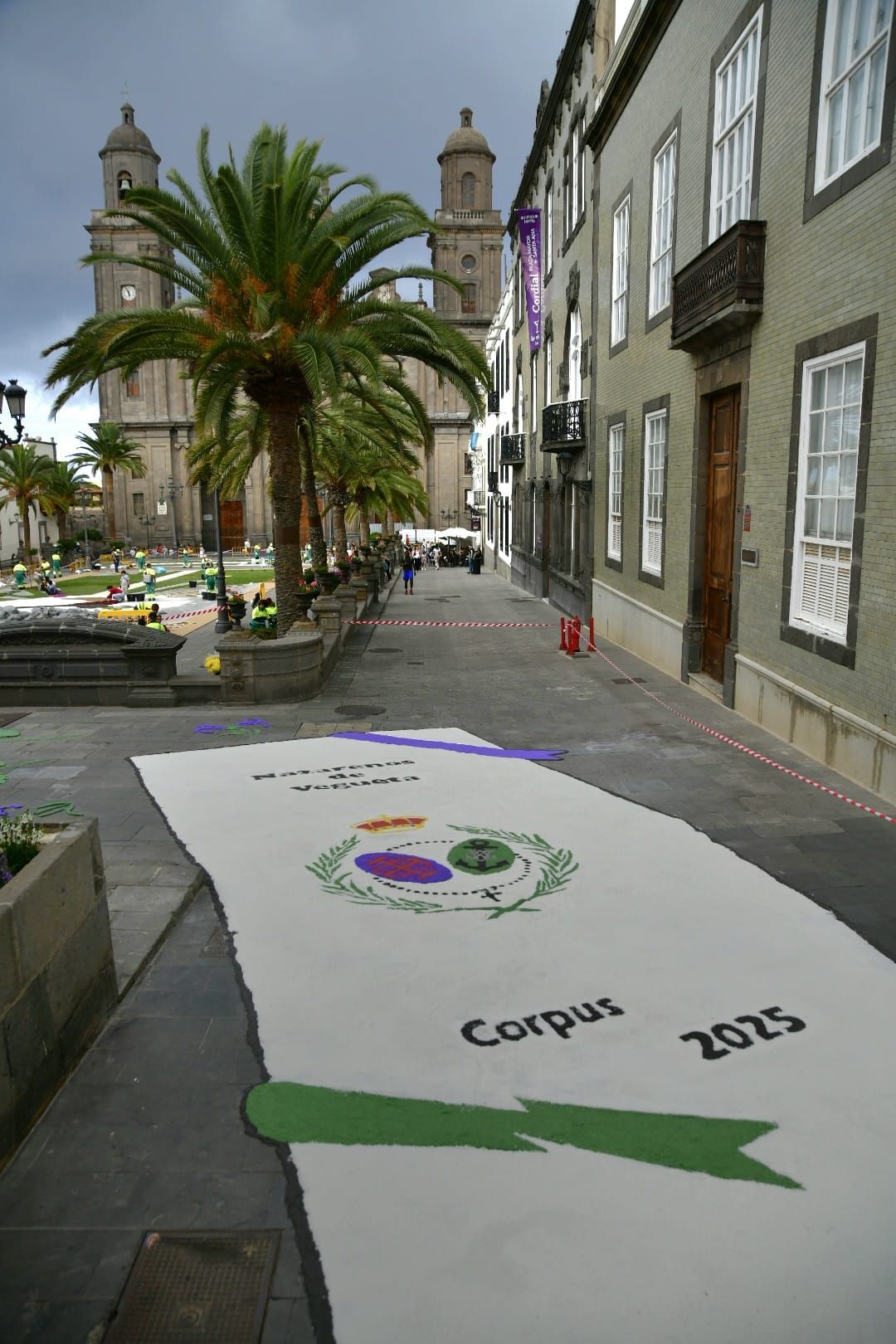 Alfombras llamativas para la celebración del corpus christi