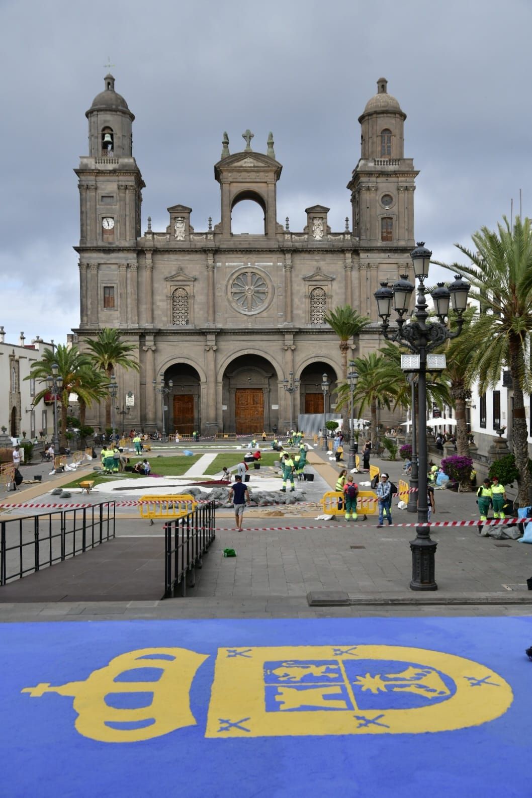 Alfombras llamativas para la celebración del corpus christi