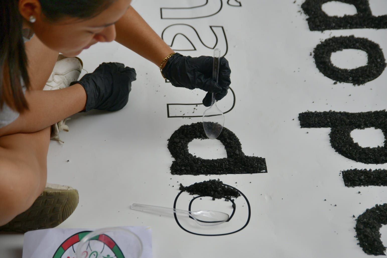 Alfombras llamativas para la celebración del corpus christi