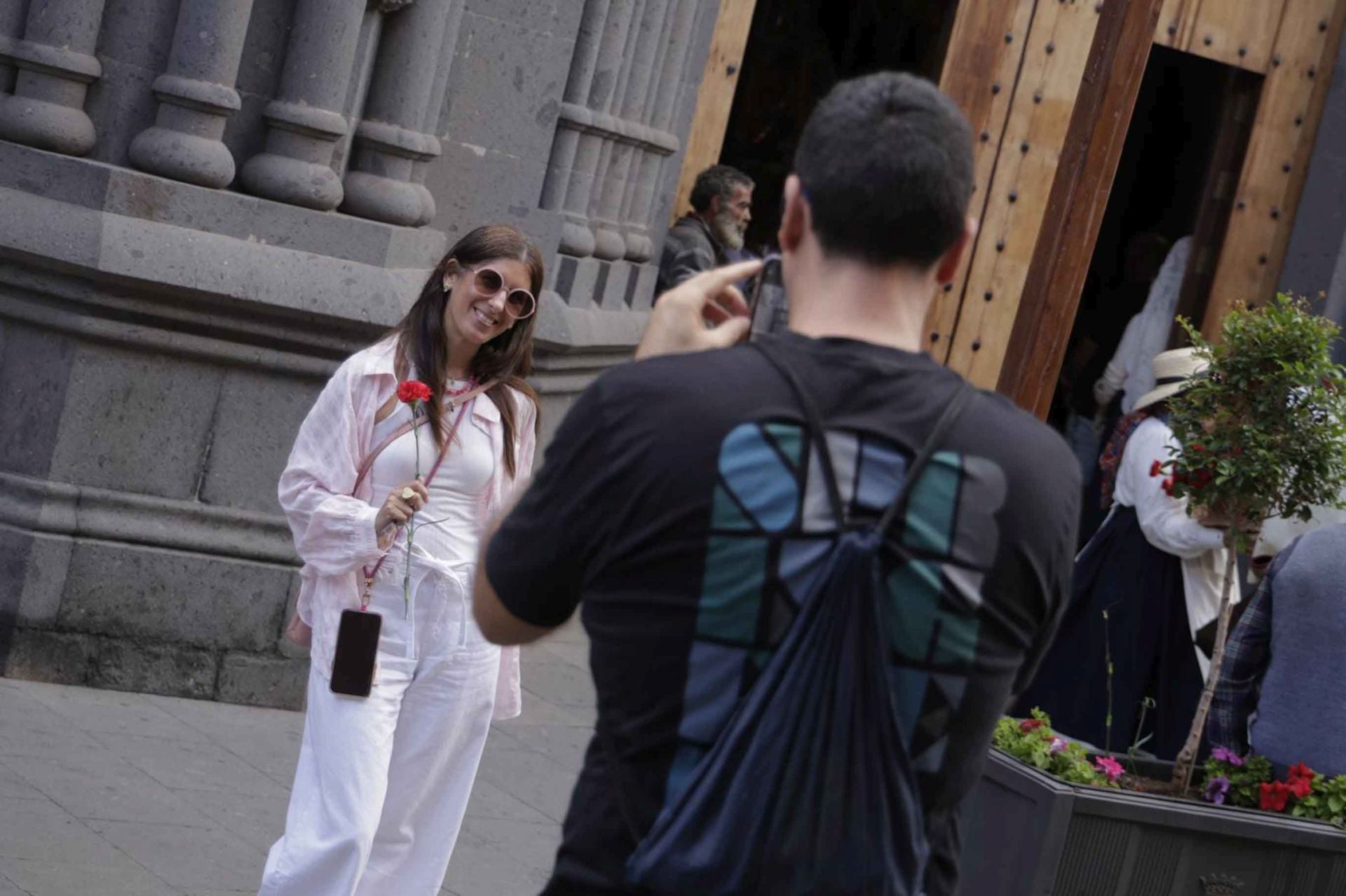 Imágenes de la Procesión de San Juan y de la Virgen del Rosario en Arucas
