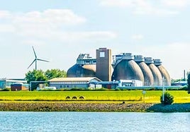 Planta de biogás en Bremen (Alemania).