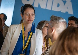 La secretaria general de la organización juvenil de CC, Raquel Castro.