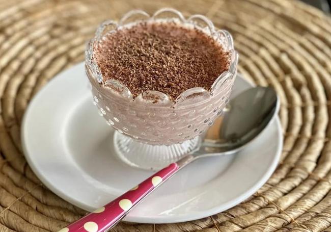 Postre de la semana mousse de fresa