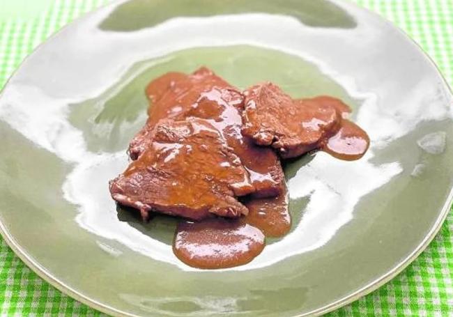 Carne en salsa para cenar