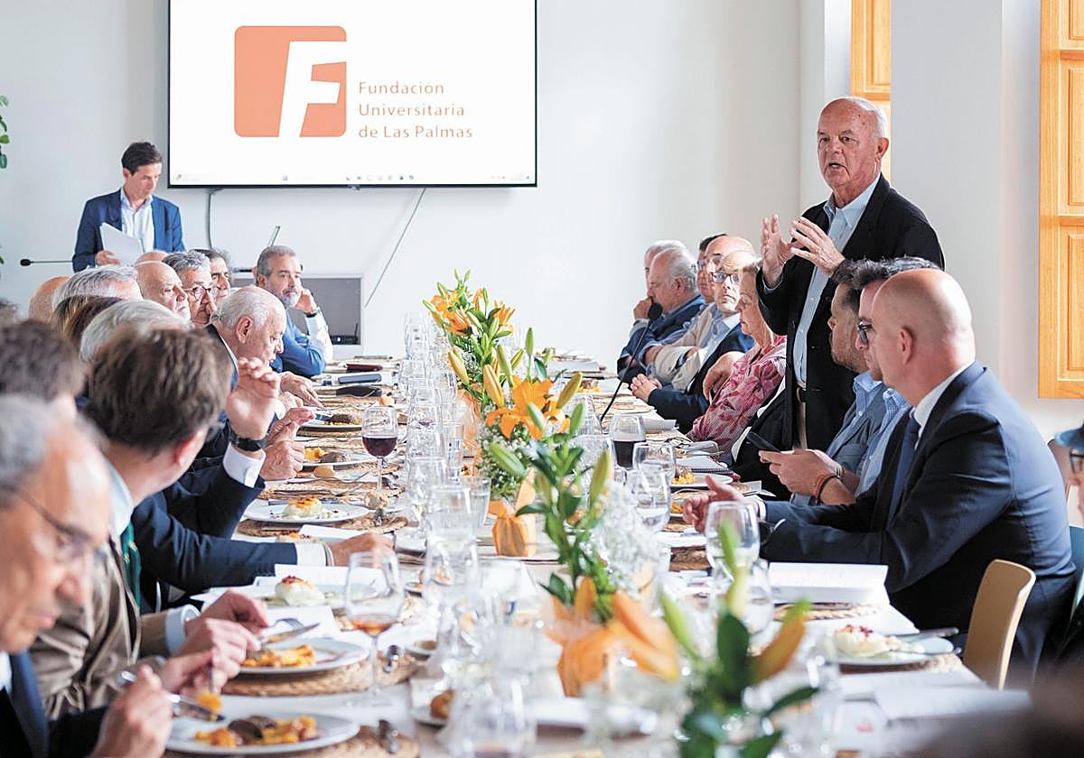 El presidente de la FULP, Alberto Cabré, durante su intervención.