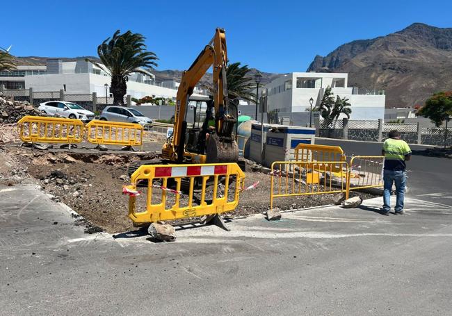 Las obras ya se inician en Agaete.