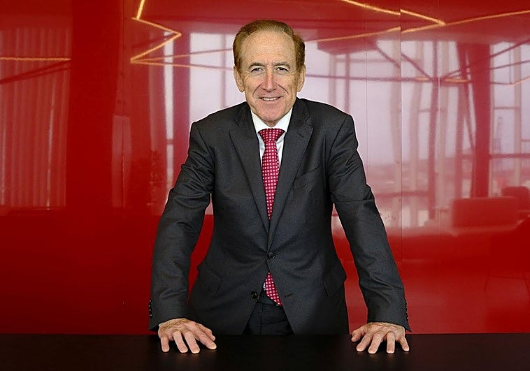 Antonio Huertas, el máximo ejecutivo de Mapfre desde 2012, esta semana en las instalaciones del periódico CANARIAS7.