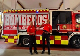 Imagen con la que los Bomberos de Las Palmas de Gran Canaria despiden a Javier Déniz en 'X'.