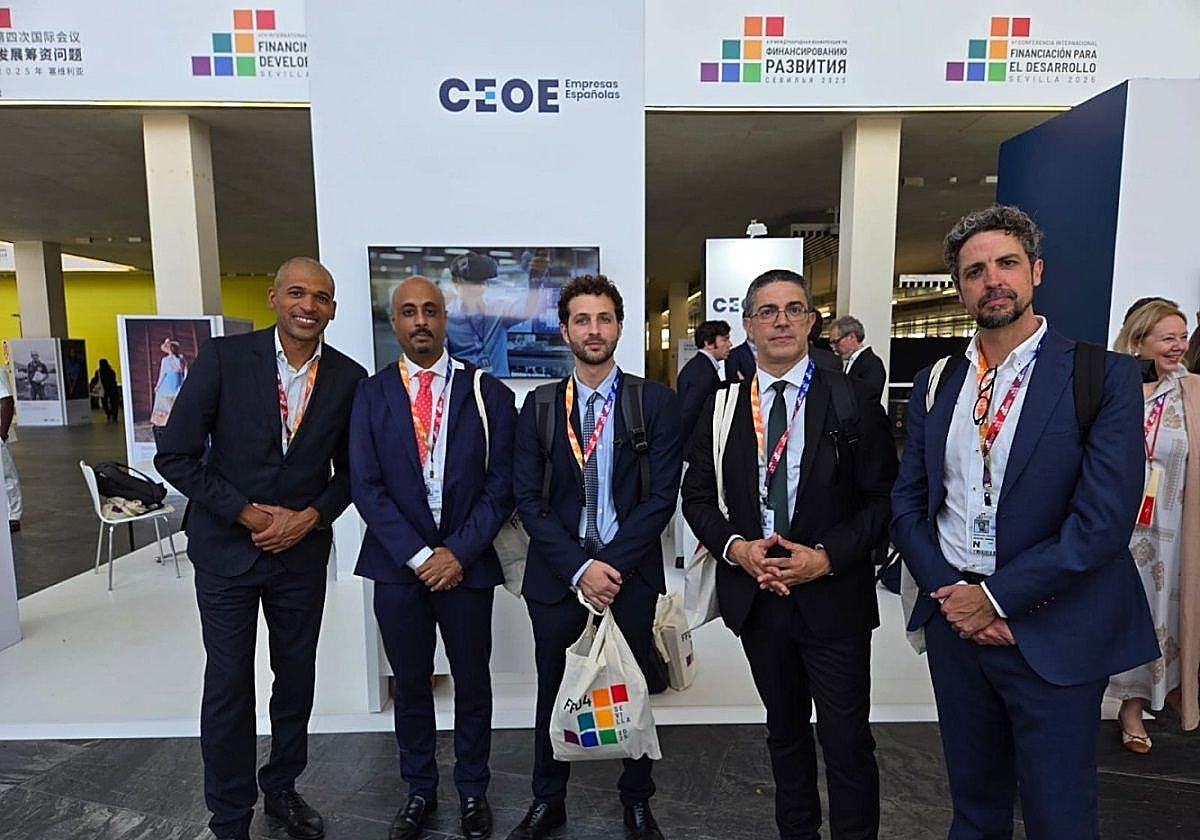 Participantes canarios en la IV Conferencia Internacional sobre la Financiación para el Desarrollo.