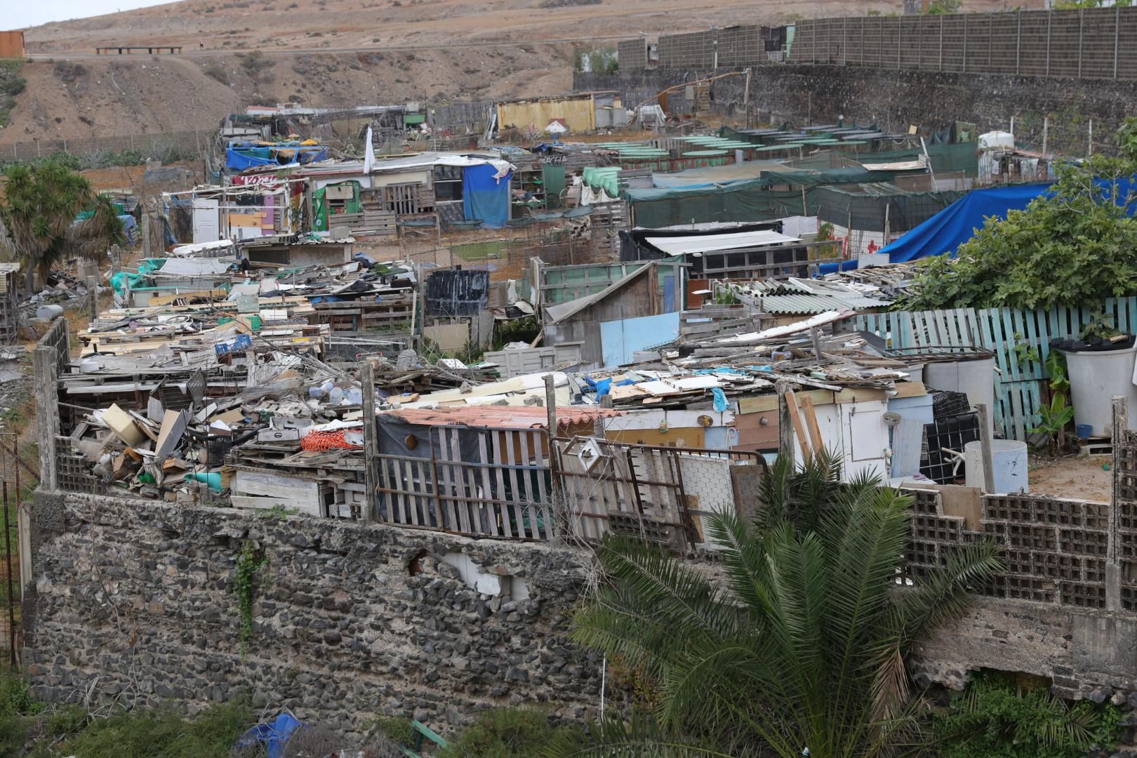 La situación de chabolismo en Ladera Alta, en imágenes