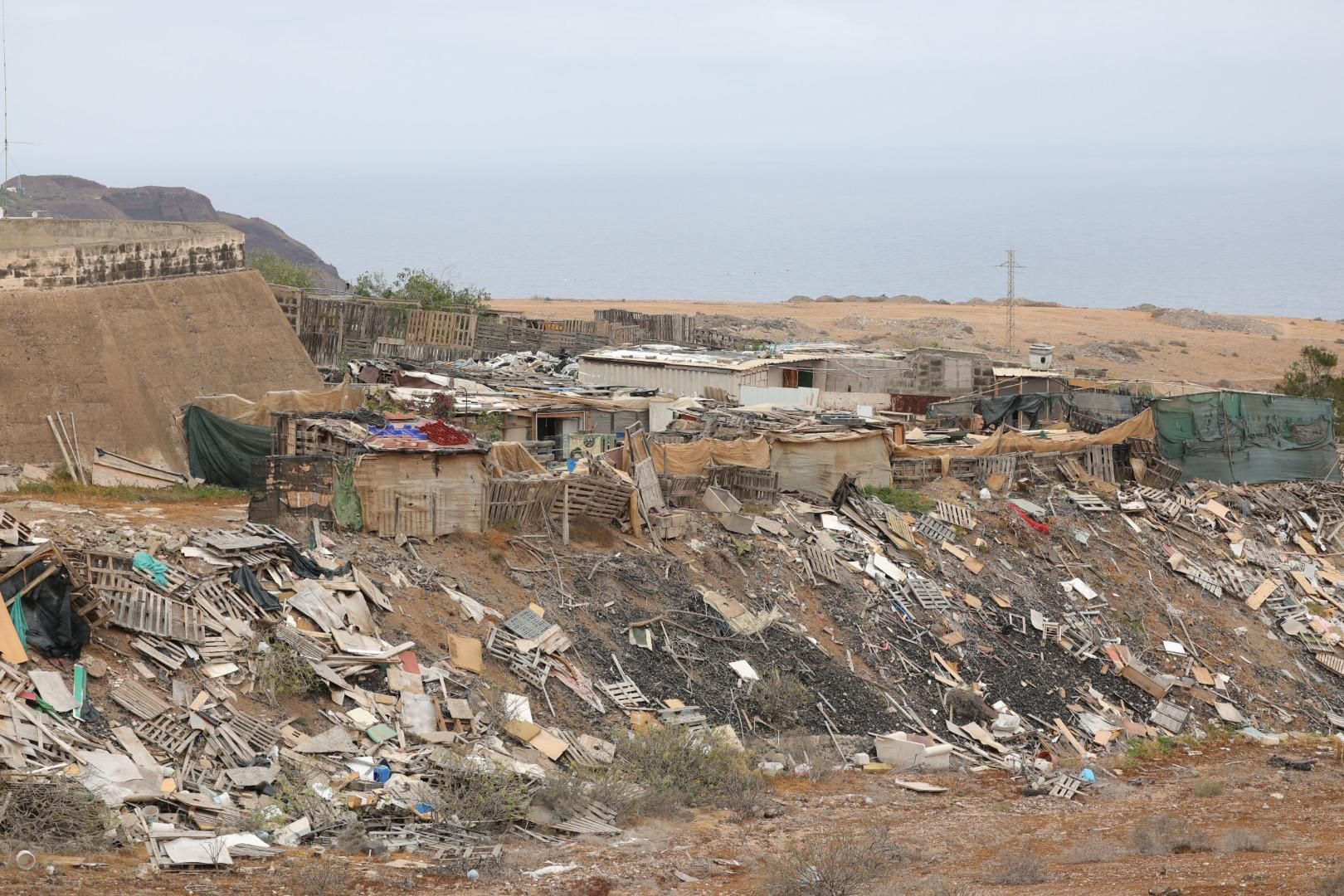La situación de chabolismo en Ladera Alta, en imágenes