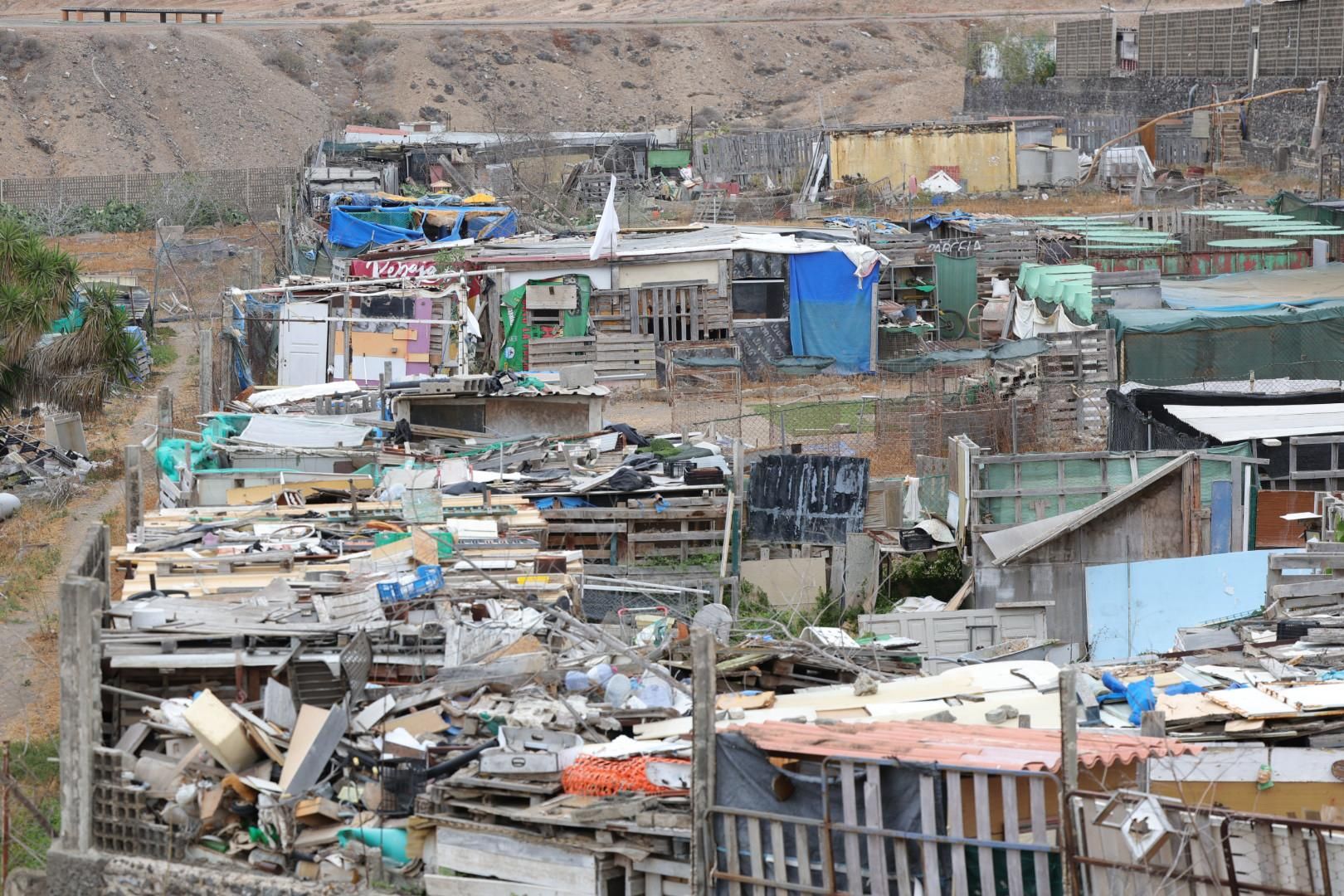 La situación de chabolismo en Ladera Alta, en imágenes