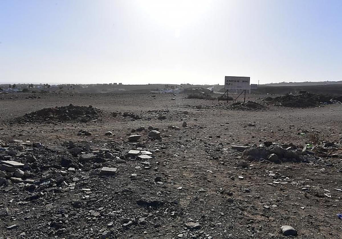 Terrenos en los que se construirá la urbanización.